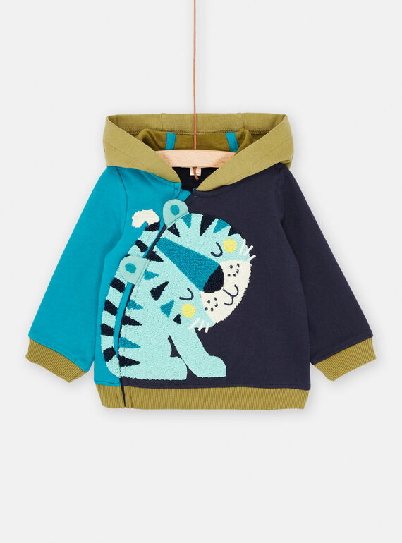 Cardigan tricolore neonato SUDUGIL / 23WG10P1GILC203