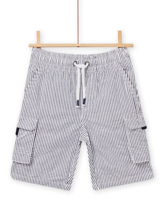 Bermuda a righe blu notte bambino NOJOBERPOCH1 / 22S902C5BER705
