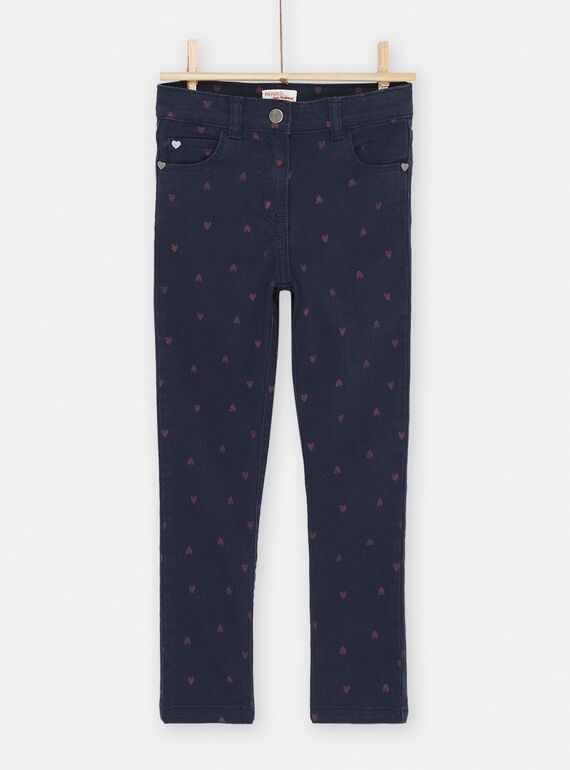 Jeans navy con stampa cuore SAJOPANT1 / 23W901G2PAN070