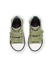 Sneakers in tela kaki con patch dinosauro RUTOILDINO / 23KK3872D16604
