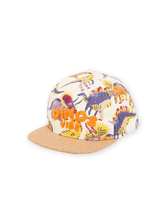 Cappellino multicolore con stampa dinosauri RYOJOCHA4 / 23SI02B1CHAA002