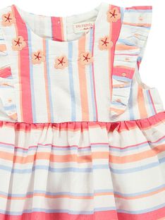 Baby girls' sleeveless dress CIBUROB2 / 18SG09K3ROB099