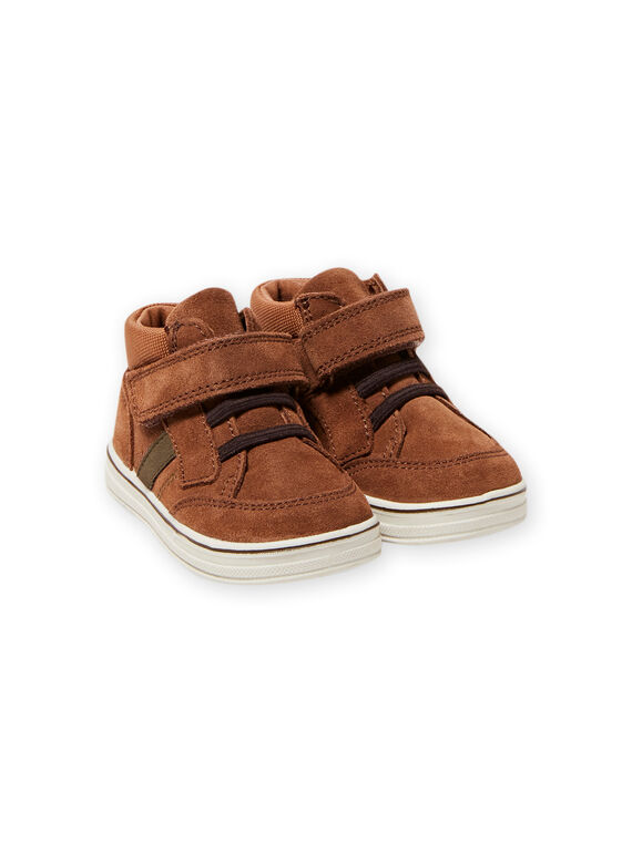Sneakers cammello scamosciate neonato MUBASIMA / 21XK3871D3F804
