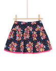 Gonna con volant nera e rosa double face RAJUNJUP2 / 23S901U1JUPC243