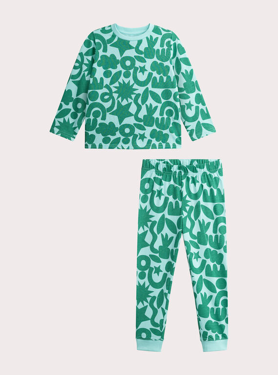 Pigiama unisex con motivo fantasia per bambini  VEGOPYJMIX4 / 24WH1262PYJC216