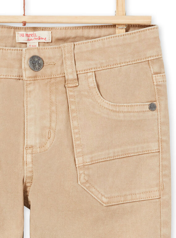 Jeans beige bambino MOCOPAN / 21W902L1PAN811