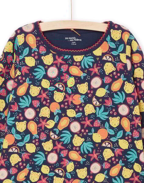 Set camicia da notte e leggings con stampa frutta PEFACHUFRU / 22WH1121CHN070