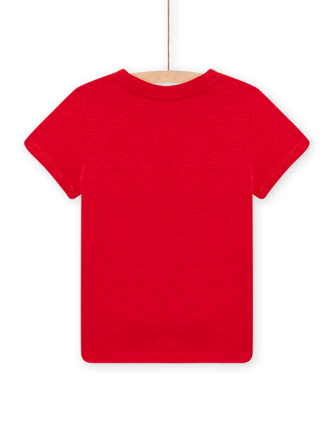 T-shirt rossa con motivo dinosauro bambino NOJOTI1 / 22S90274TMC050