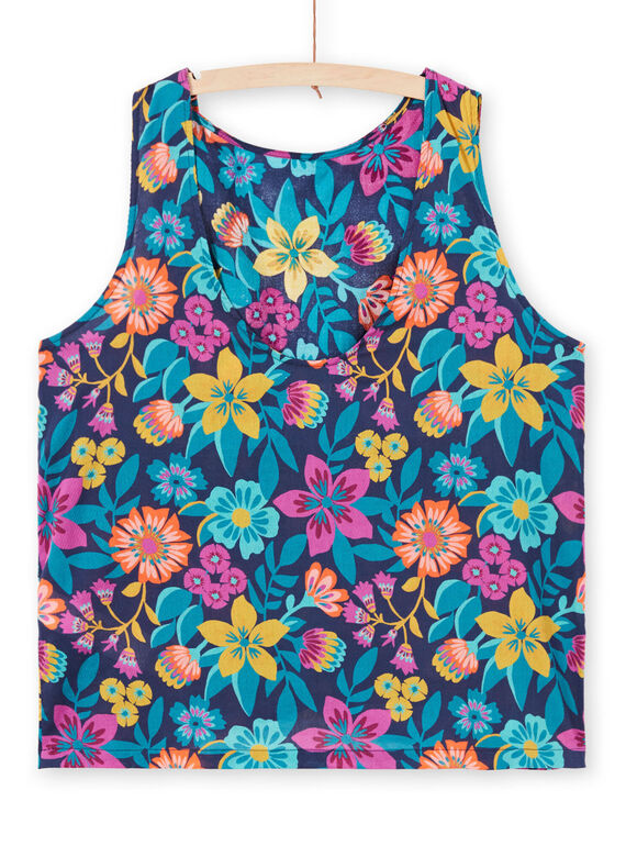 Top a fiori navy LAMUMCHEM2 / 21S993Z2CHEC211