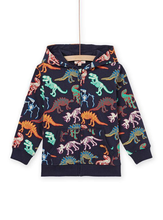 Felpa con cappuccio con stampa dinosauri POJOJOH1EX / 22W902D6JGH705