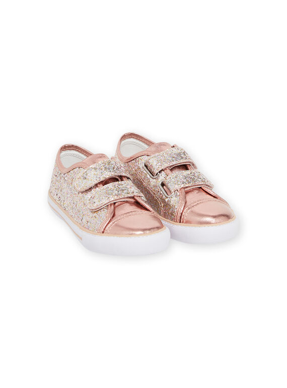 Sneakers glitterate rosa bambina NATOILGLITP / 22KK3598D16030