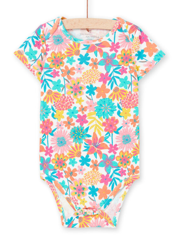 Body maniche corte con stampa a fiori neonata MEFIBODANI / 21WH13B6BDL001