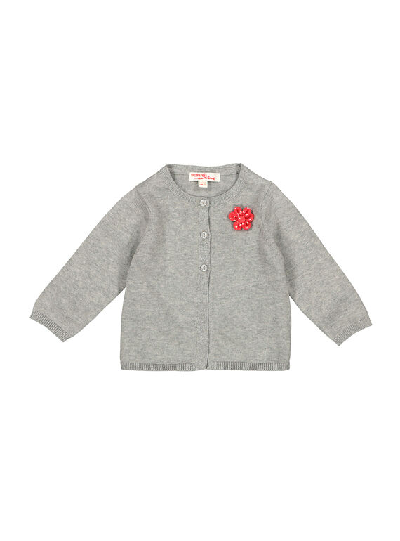 Cardigan grigio neonata FIJOCAR4 / 19SG0934CAR943