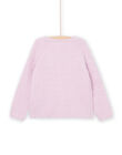 Cardigan in ciniglia rosa PAYJOCAR2 / 22W901D4CARH700