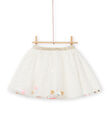 Gonna in tulle con glitter e pompon bambina NASOJUP1 / 22S901Q1JUP001