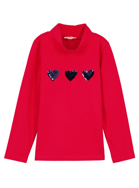 Dolcevita con paillettes forma cuore GATRISOUP / 19W901J1SPLF512