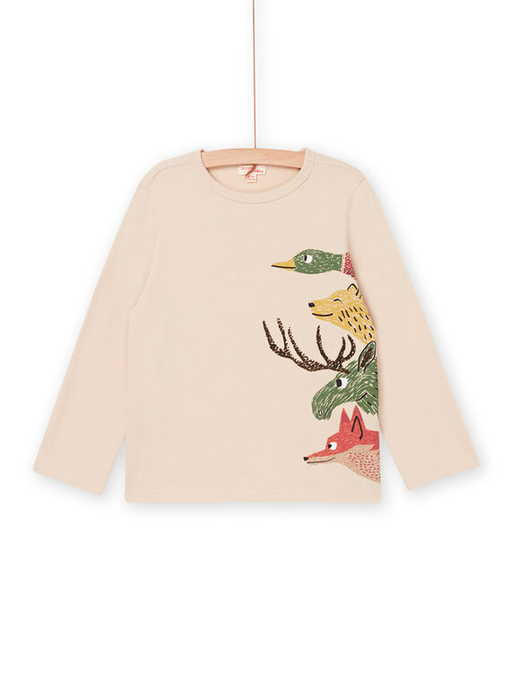 T-shirt maniche lunghe con motivi animali della foresta PORHUTEE4 / 22W902Q1TMLA016