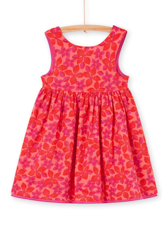 Abito double face rosso e rosa stampa a fiori LAVIROB2 / 21S901U3ROB419