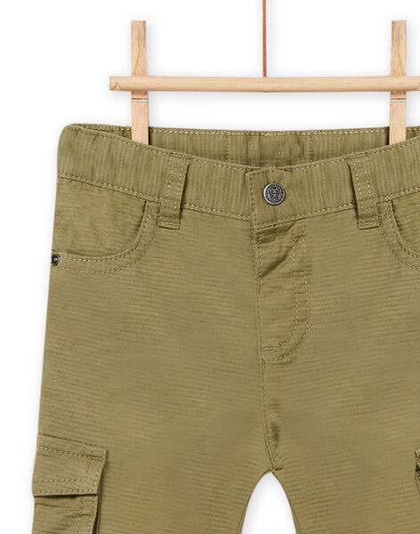 Pantaloni multitasche kaki neonato NUGAPAN1 / 22SG10O1PAN628