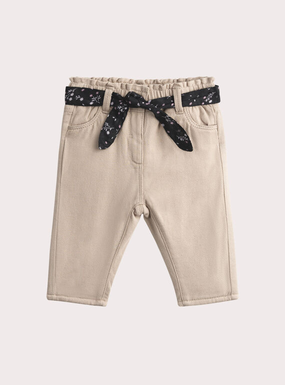 Pantaloni beige per neonata VIPERPAN / 24WG09R1PAN007