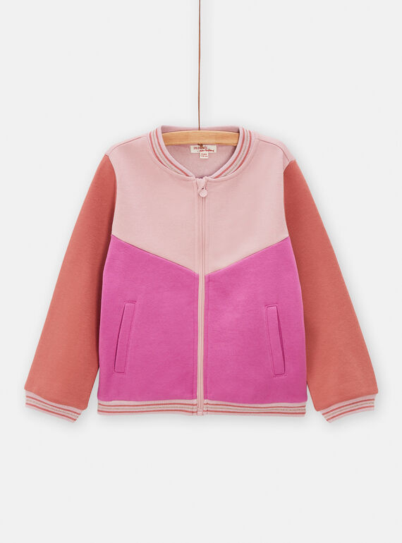Giacca sportiva bambina color block TAJOHOJOG2 / 24S90181JGH303