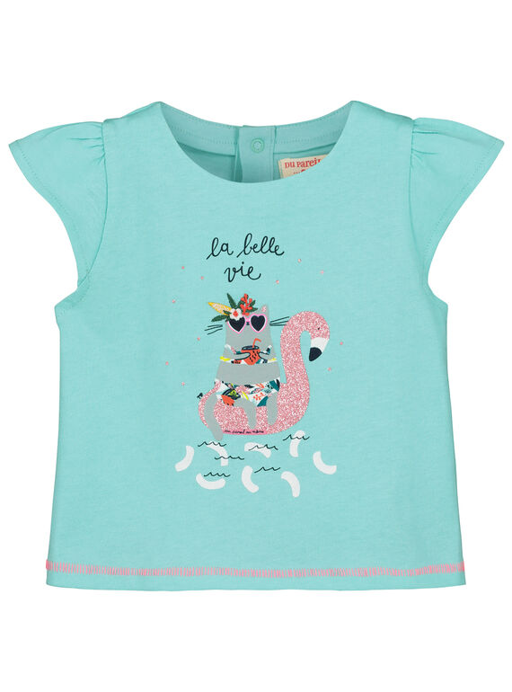 T-shirt con stampa neonata FICUTI2 / 19SG09N2TMC219