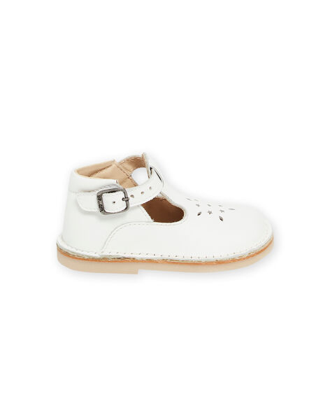 Scarpe baby perforate bianche neonato NUSALBASIB / 22KK3852D13000