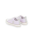 Sneakers in tela malva con motivo stella RATOILMAUV / 23KK3574D16328