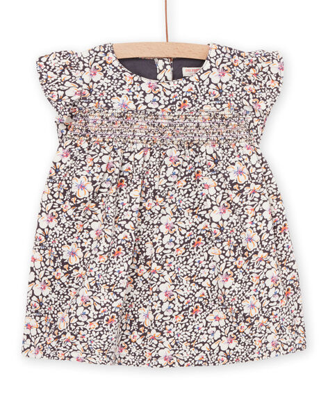 Abito con smock con stampa a fiori PIREROB2 / 22WG09T2ROBJ901