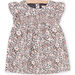 Abito con smock con stampa a fiori