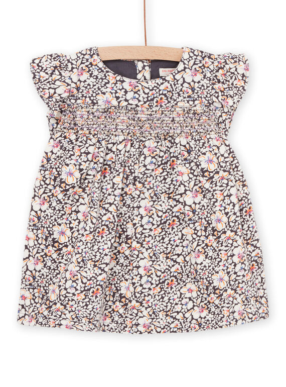 Abito con smock con stampa a fiori PIREROB2 / 22WG09T2ROBJ901