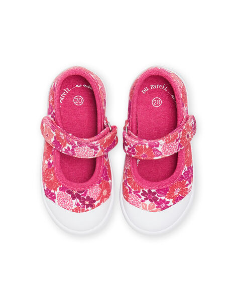 Scarpe baby rosa con stampa a fiori neonata NITOILAOP / 22KK3791D17030