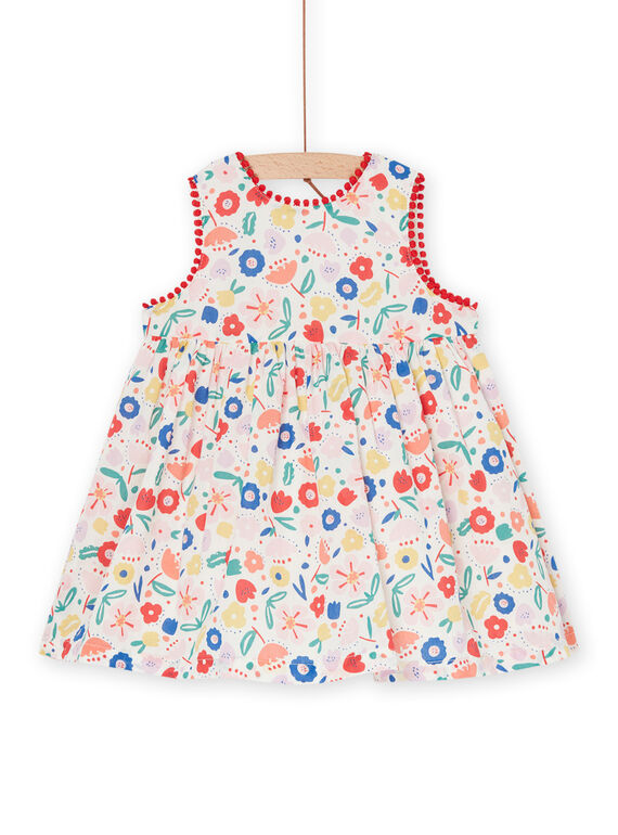 Abito multicolore con stampa a fiori RINAUROB1 / 23SG09N2ROB001