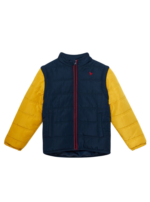 Piumino bambino leggero con maniche amovibili bicolore JOGRODOU / 20S902I3BLO705