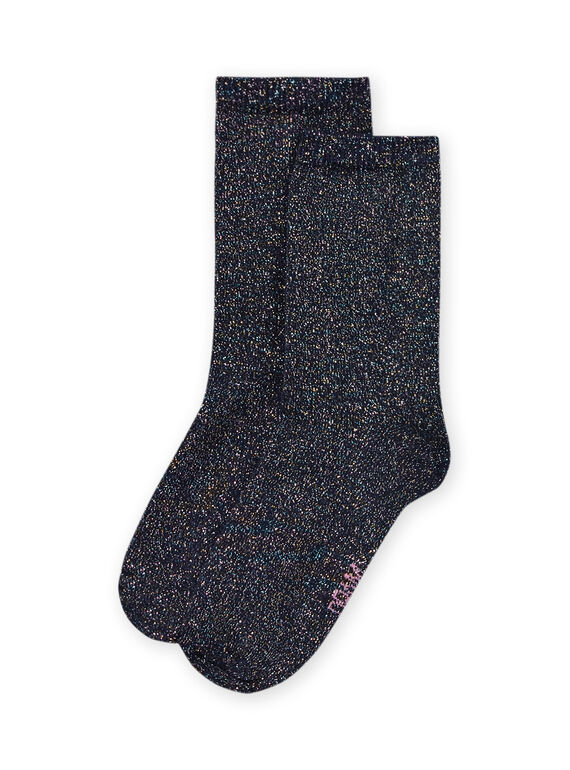 Calze blu notte lurex multicolore bambina MYAJOSCHO4 / 21WI0112SOQC205