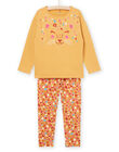 Set pigiama maglia e pantaloni con motivo leopardo PEFAPYJTON / 22WH1121PYJB107