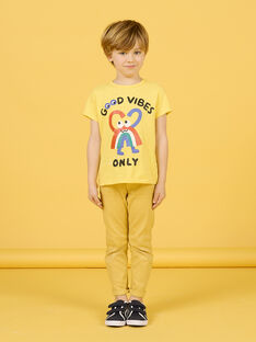 T-shirt vaniglia con motivo arcobaleno fantasia bambino NOLUTI3 / 22S902P4TMC114