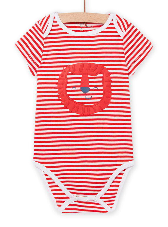 Body a righe bianco neonato NEGABODLIO / 22SH14J3BDL000