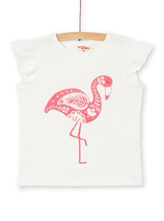 T-shirt ecrù e rosa LAJOTI3 / 21S90132D31001
