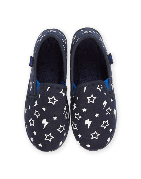 Babbucce slip-on con stampa stella e fulmine fosforescente POPANTPHOS / 22XK3641D0B070