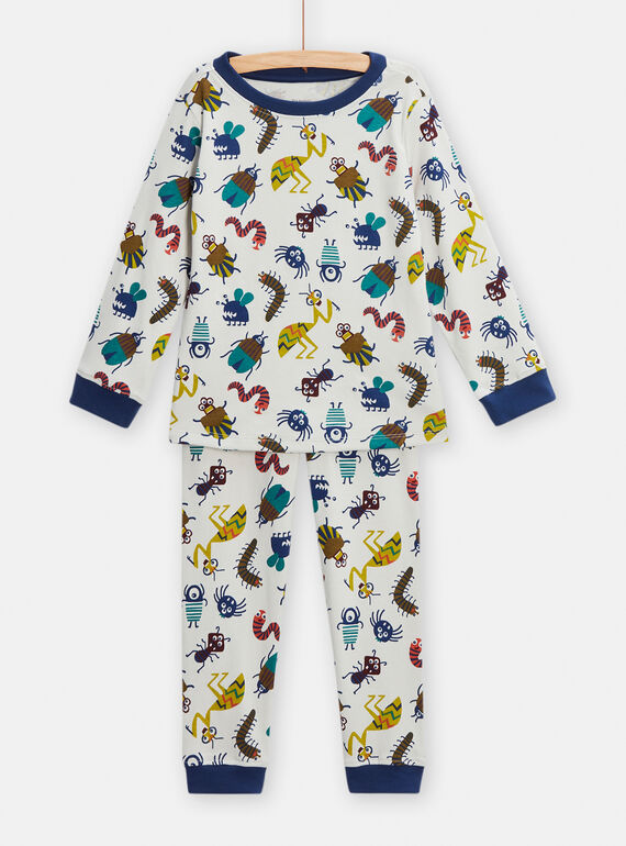 Pigiama fosforescente verde con stampa insetti bambino TEGOPYJINS / 24SH1242PYJ810
