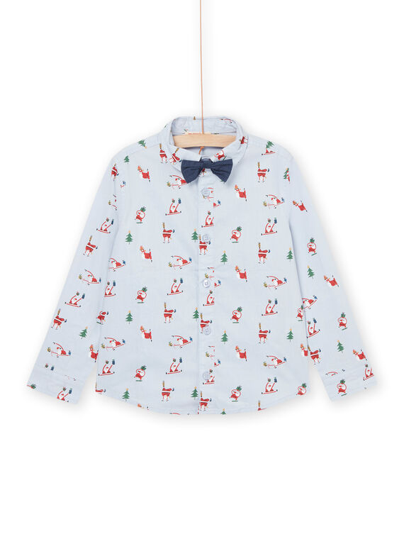 Camicia con stampa Natalizia e papillon PONOCHEM / 22W902V1CHM706