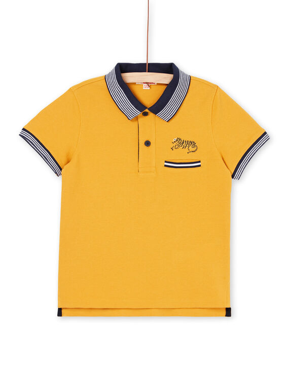 Polo gialla e navy - Bambino LOJAUPOL / 21S902O1POL107