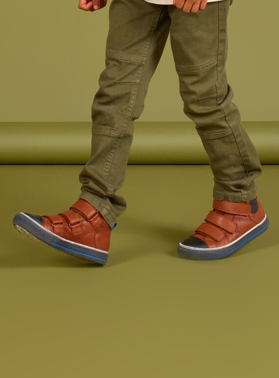 Sneakers alte cammello bambino MOBASTRIVTAN / 21XK3652D3F804