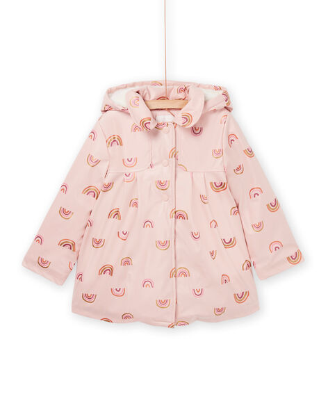 Cappotto impermeabile con cappuccio e stampa arcobaleno PALEOIMPER / 22W901F2IMPD319