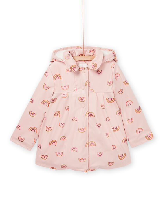Cappotto impermeabile con cappuccio e stampa arcobaleno PALEOIMPER / 22W901F2IMPD319