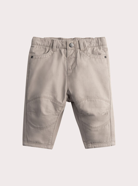 Pantaloni da neonato color tortora VUPERPAN3 / 24WG10R3PAN803