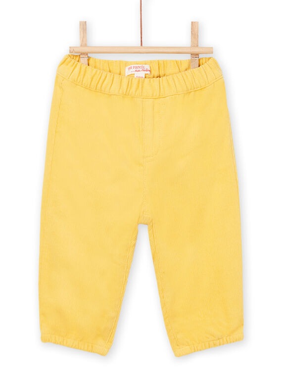 Pantaloni gialli in velluto a costine PUJOPAN2 / 22WG10D1PANB105
