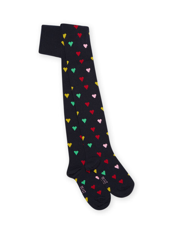 Collant con stampa cuori PYAMUCOL2 / 22WI01R2COLC243