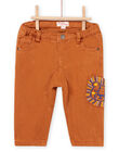 Pantaloni tinta unita marroni PUCIPAN1 / 22WG10M2PANI820